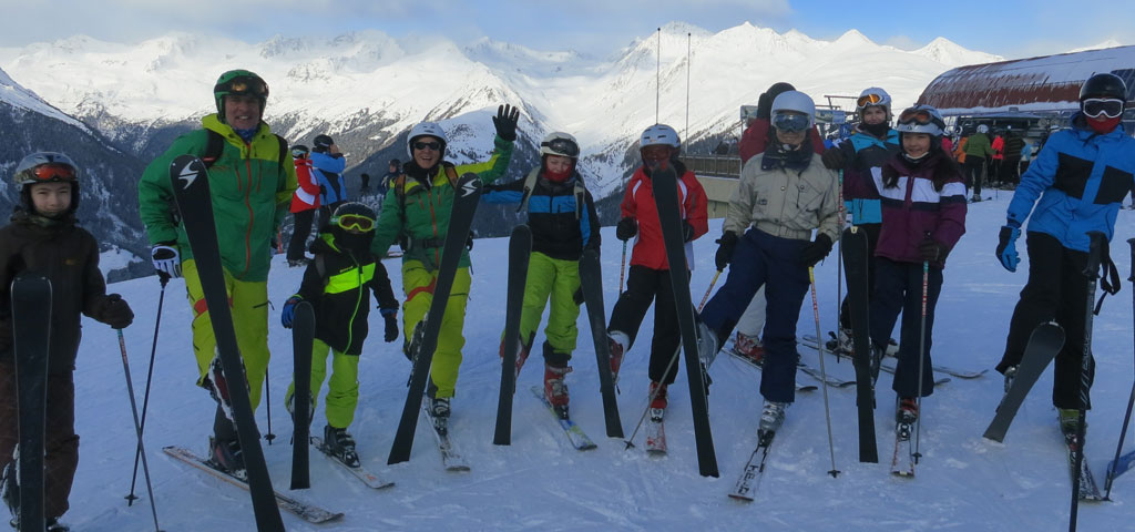Ski Gruppe mit Rob und Wei